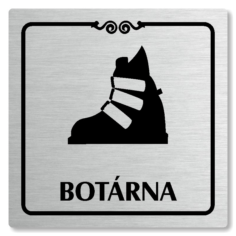 Botárna, 80x80mm, stříbrná, Texas